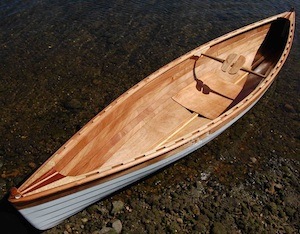 Lapstrake canoe